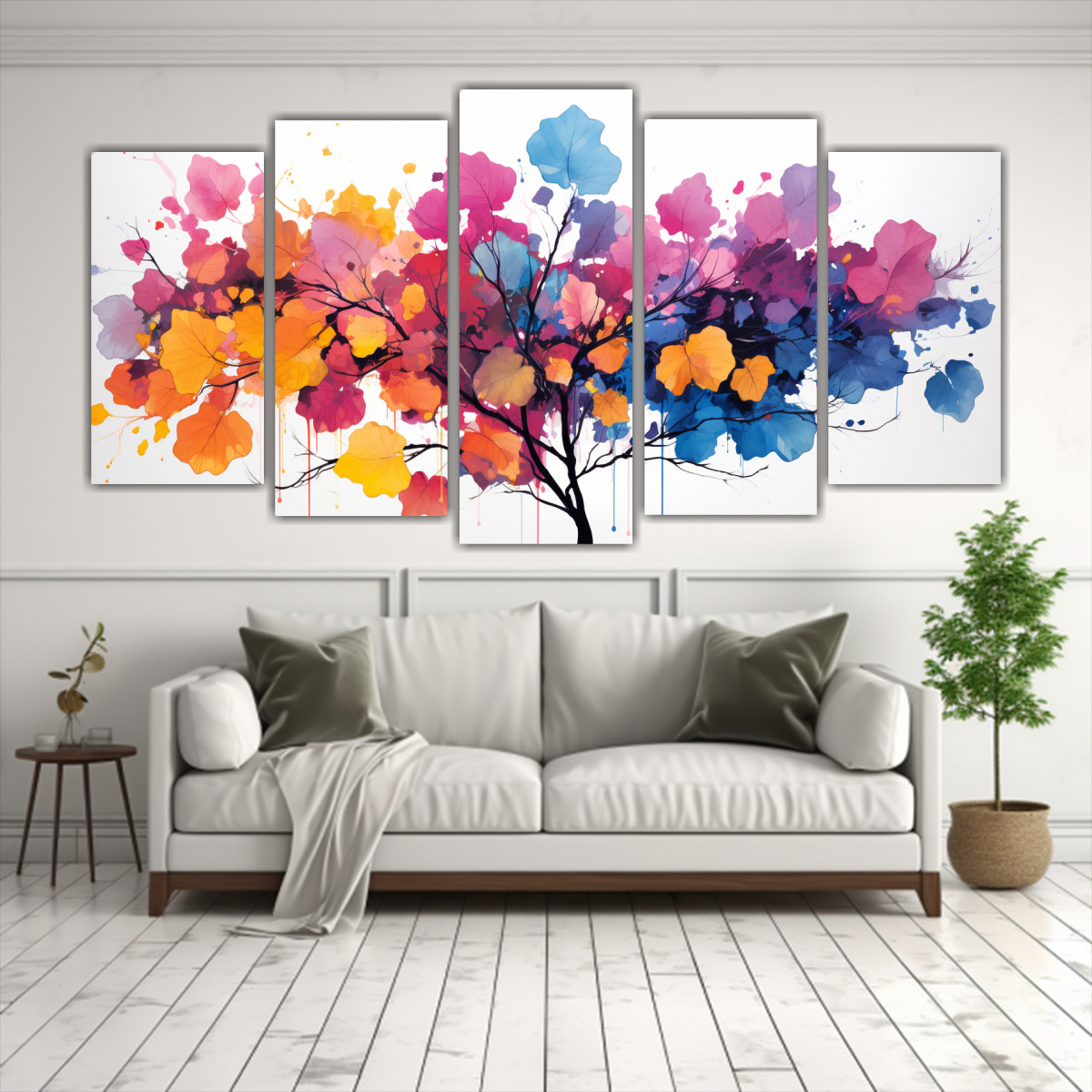 pinturas-decorativas-de-5-bellas-artes-con-espectacular-calidez-de-un-rbol-aspen-en-colores-vibrantes-y-atm-sfera-neonoir-1