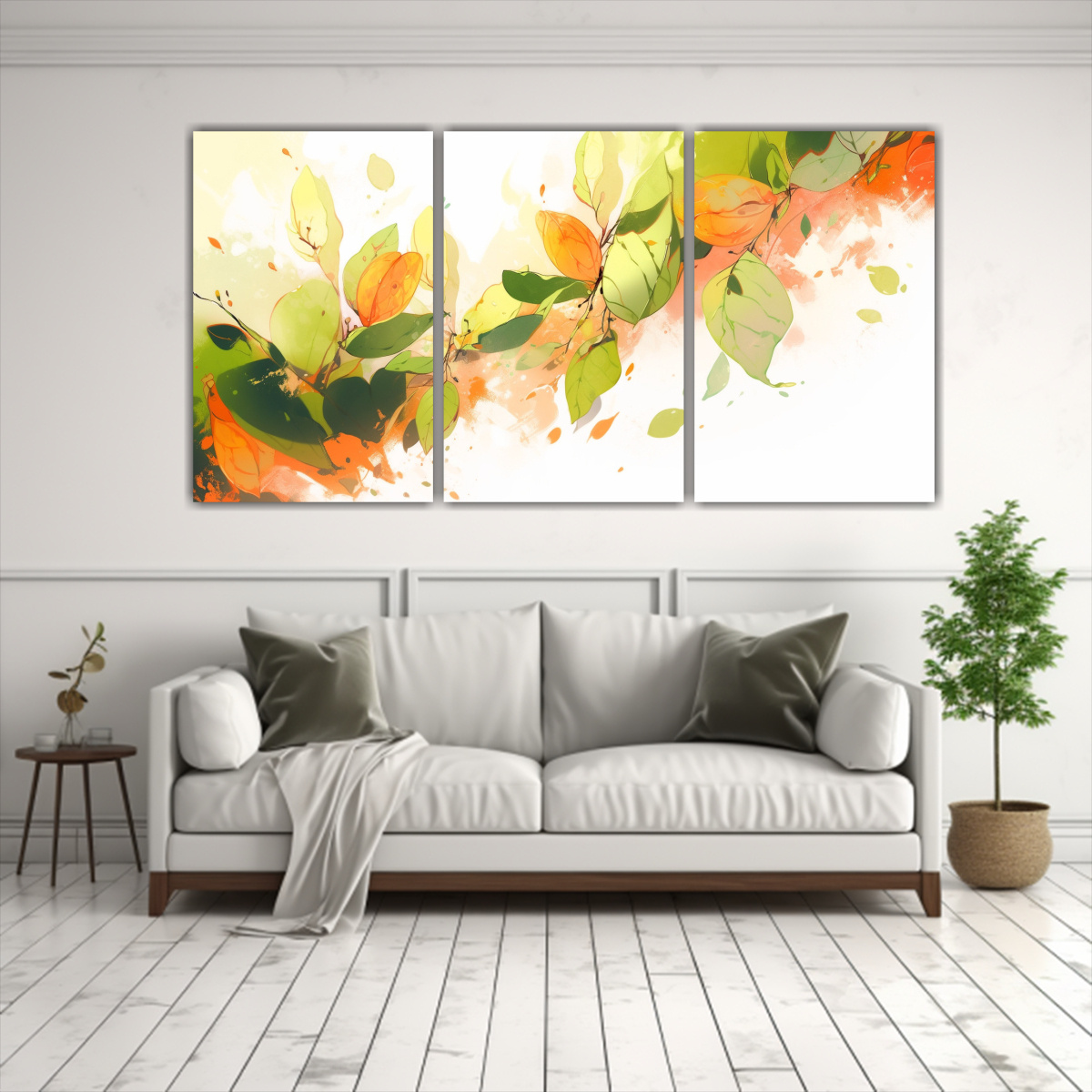 pinturas-decorativas-de-estilo-neonoir-en-lienzo-acuarela-con-expresividad-de-colores-verde-y-naranja-1