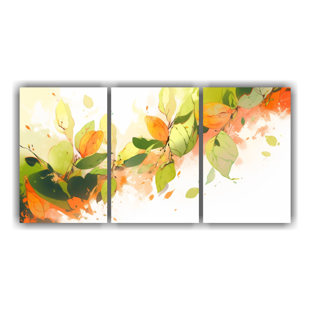 pinturas-decorativas-de-estilo-neonoir-en-lienzo-acuarela-con-expresividad-de-colores-verde-y-naranja