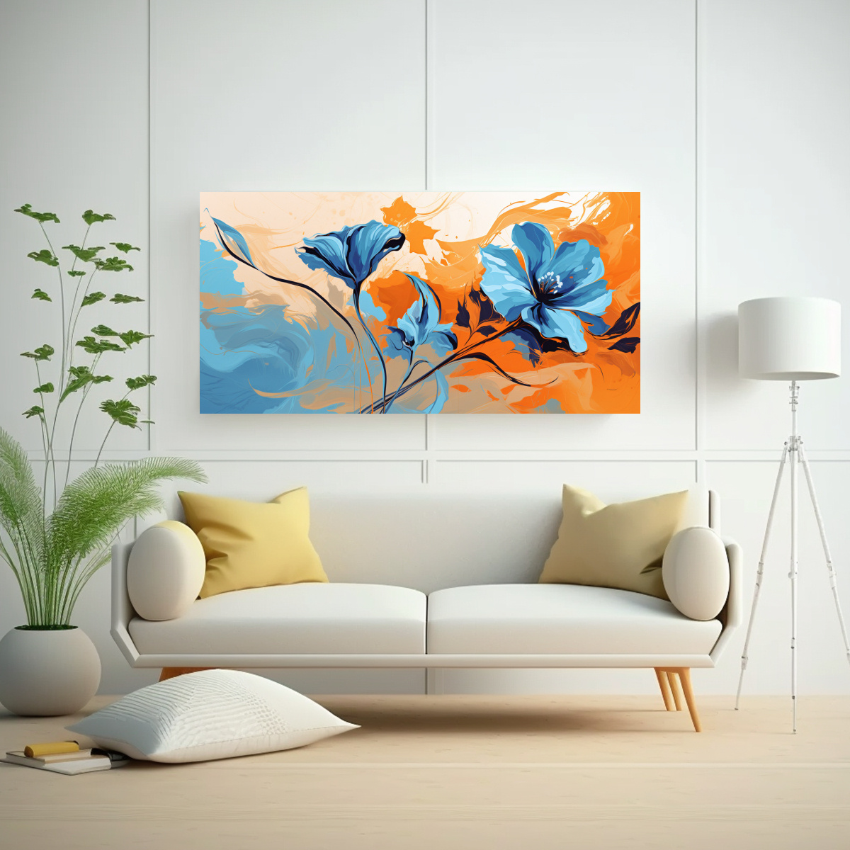 pinturas-decorativas-de-lienzo-inspiraci-n-en-colores-naranja-y-azul-con-atm-sfera-neonoir-y-estilo-1-1