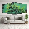 pinturas-decorativas-en-colores-verde-y-negro-con-atmosfera-neonoir-de-cinco-artes-calidos-1-1