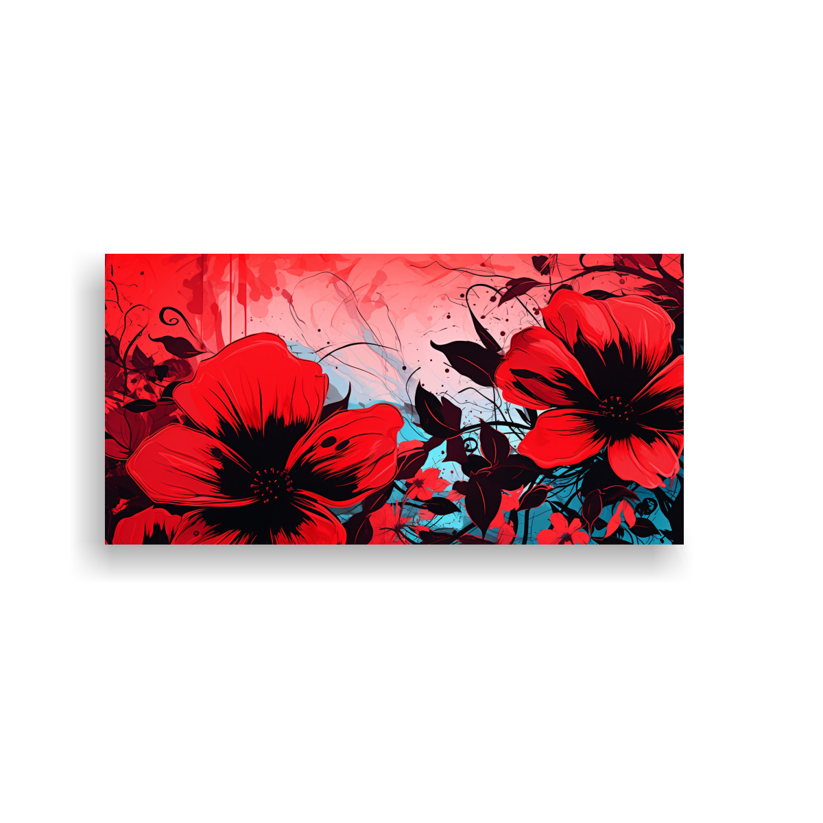 pinturas-decorativas-en-estilo-neonoir-regalo-de-composici-n-rojo-y-negro