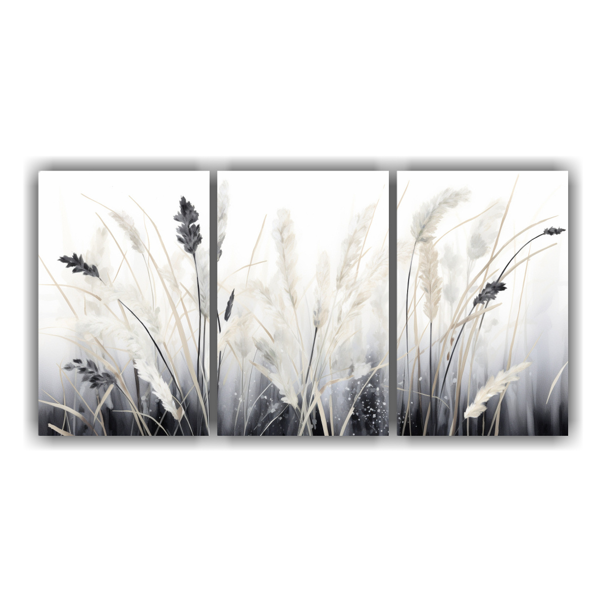 pinturas-decorativas-en-lienzo-abstracto-con-perspectiva-de-hierba-de-espada-a-en-blanco-y-negro-atmosfera-neonoir