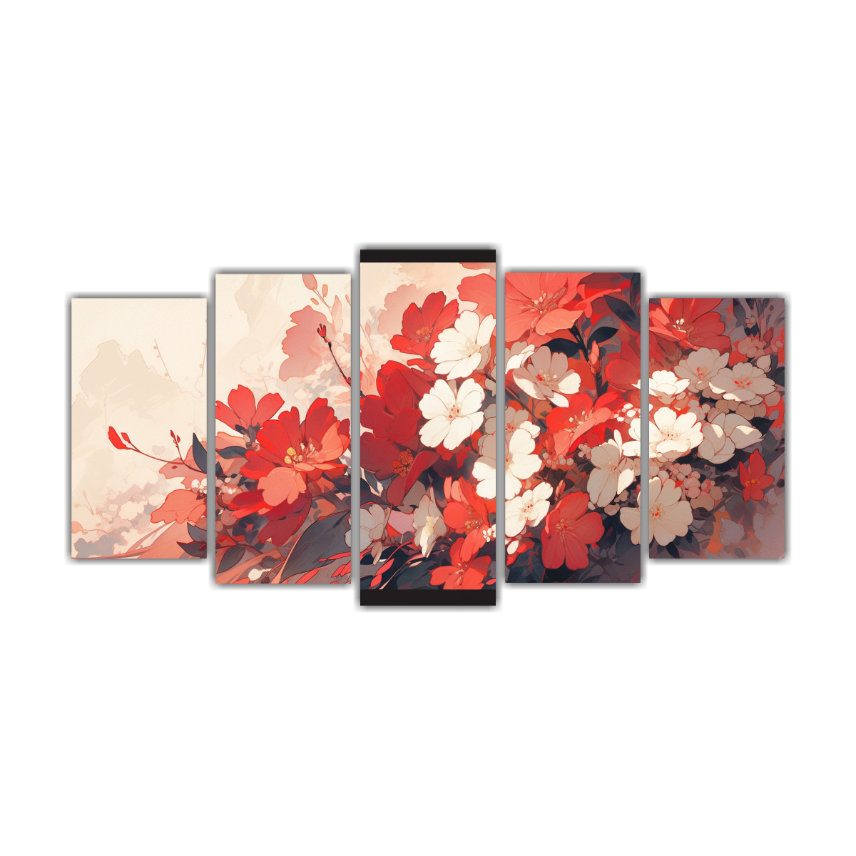 pinturas-decorativas-estilo-neonoir-blanco-y-rojo-en-lienzo-set-de-5-