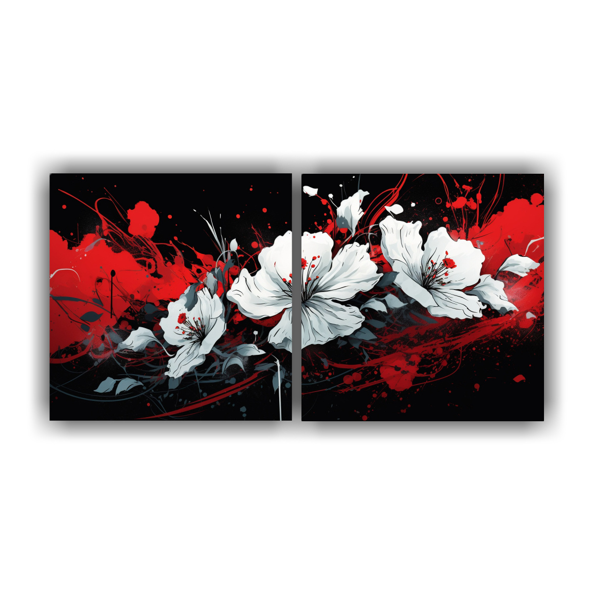 pinturas-decorativas-estilo-neonoir-colores-profundidad-blanco-y-rojo