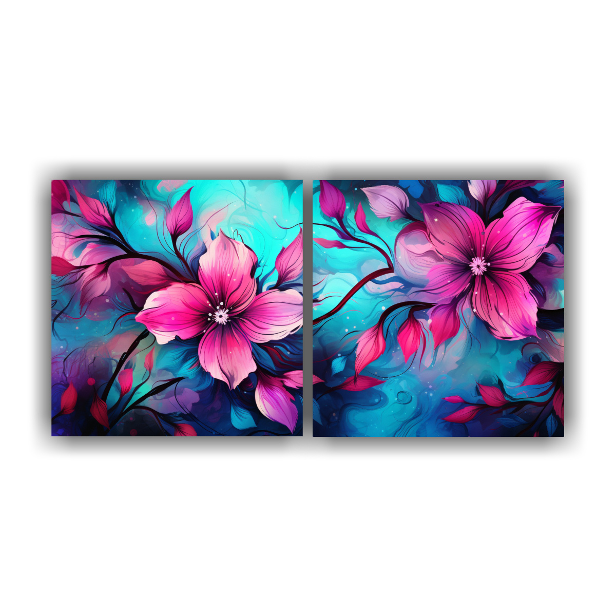 pinturas-decorativas-estilo-neonoir-en-tonos-turquesa-y-rosa-para-dar-vitalidad-al-ambiente