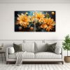 pinturas-decorativas-juveniles-de-amapolas-chrysanthemums-en-colores-amarillos-con-atm-sfera-neonoir-1-1