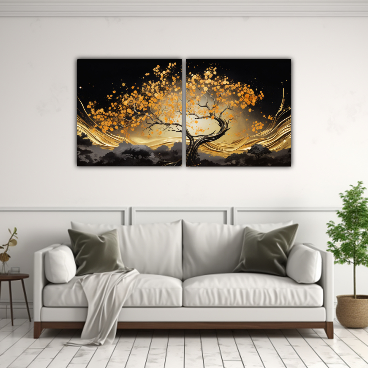 pinturas-decorativas-modernas-composiciones-calma-en-un-rbol-de-cipr-s-dorado-en-ambiente-neonoir-neo-pop-1