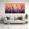 pinturas-decorativas-modernas-de-las-hierbas-de-lemongrass-en-colores-p-rpura-y-naranja-1
