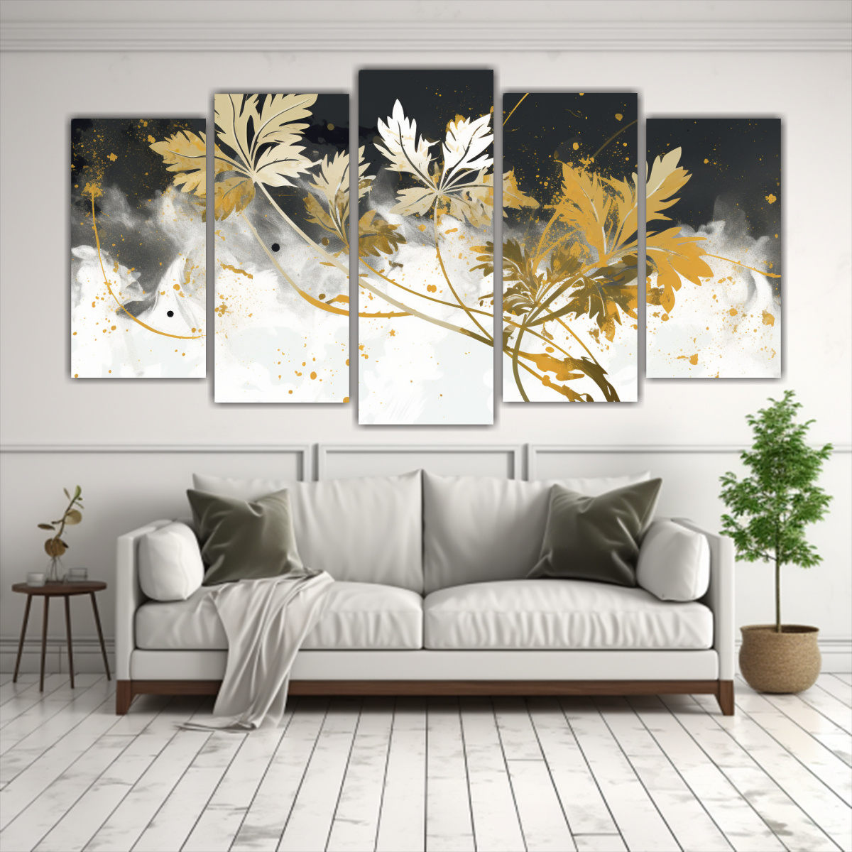 pinturas-decorativas-tonos-blanco-y-dorado-con-cilantro-en-atm-sfera-neonoir-1