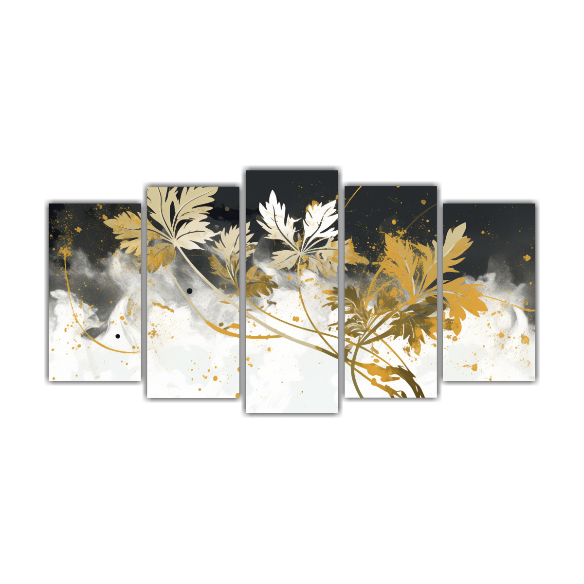 pinturas-decorativas-tonos-blanco-y-dorado-con-cilantro-en-atm-sfera-neonoir