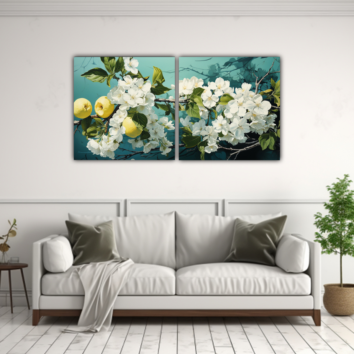 pinturas-modernas-de-dos-lienzos-con-detalles-intrincados-de-un-rbol-de-lim-n-en-colores-verde-y-blanco-atm-sfera-neonoir-1-1