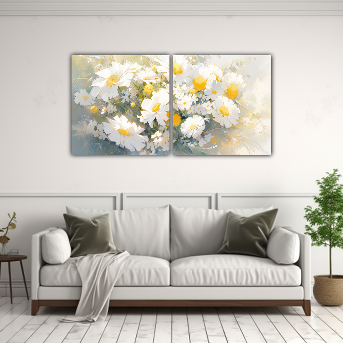 pinturas-set-2-cuadros-horizontales-cl-sicos-amarillo-y-blanco-con-flores-en-lienzo-para-decoraci-n-1