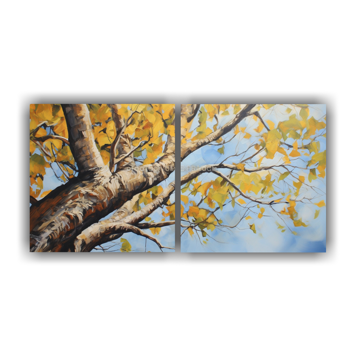 set-2-lienzos-movimiento-adorable-a-cottonwood-tree-pintura-abstracta-en-leo-de-alta-calidad