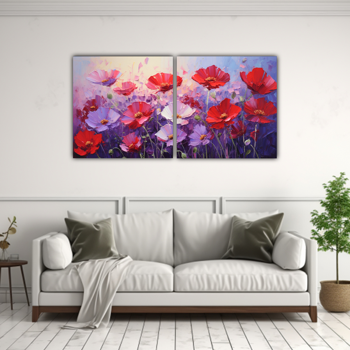 set-2-telas-en-bastidor-concepto-ambiente-flores-p-rpuras-y-rojas-en-lienzo-1