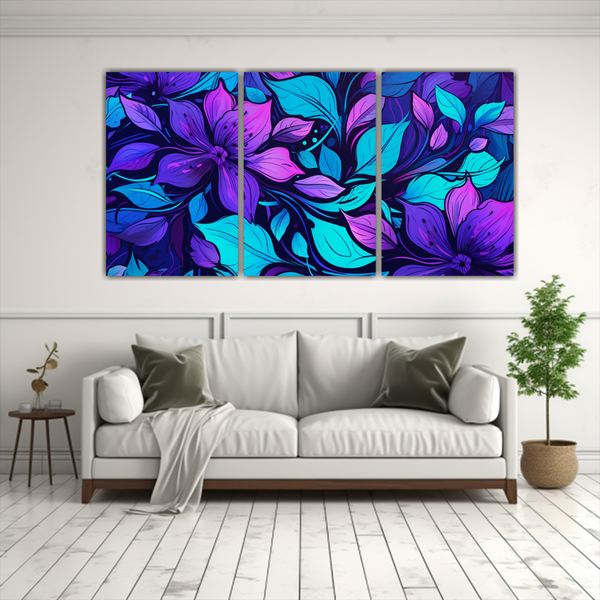 set-3-cuadros-modernos-resistentes-pared-ambiente-neonoir-morado-y-turquesa-1