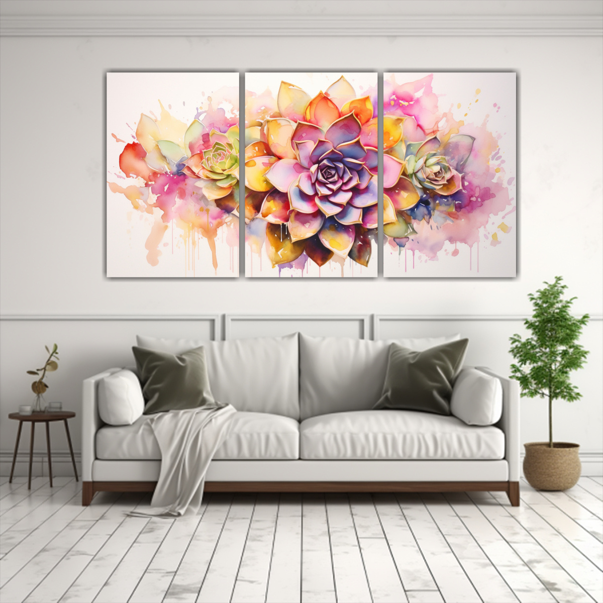 set-3-lienzos-exclusivo-a-suculentas-flores-oro-y-rosa-pintura-abstracta-1