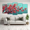 set-5-lienzos-de-tela-cuadro-est-tico-rbol-de-eucalyptus-en-colores-rojo-y-turquesa-neonoir-en-1