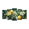 set-5-lienzos-de-tela-dise-o-multicolor-de-un-limonero-en-tonos-verde-y-blanco-ambiente-neonoir