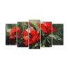 set-5-lienzos-de-tela-tema-expresividad-flores-en-verde-y-rojo-para-decoraci-n-pinturas-en-lienzo