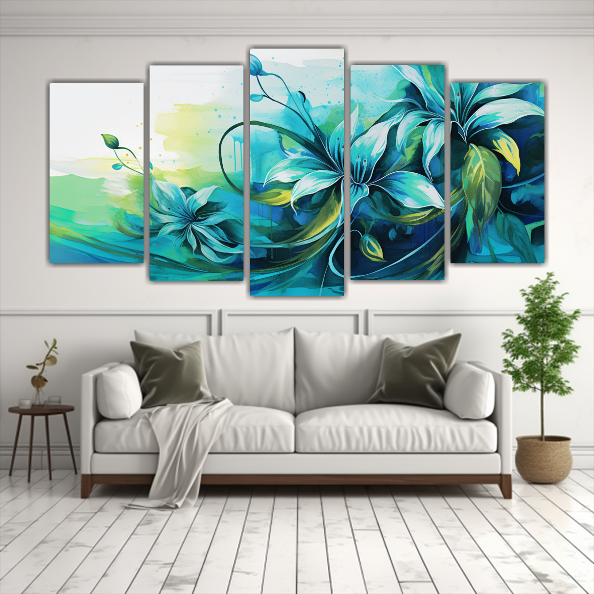 set-5-lienzos-fotograf-a-escenario-verde-y-azul-ambiente-neonoir-en-el-estilo-de-las-pinturas-de-decoraci-n-1