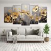 set-5-telas-en-bastidor-decorativo-para-cocina-a-gold-and-black-flowers-painting-on-canvas-1