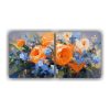 set-de-2-pinturas-modernas-de-arte-viviente-en-naranja-y-azul-con-flores-sobre-lienzo-para-decoraci-n