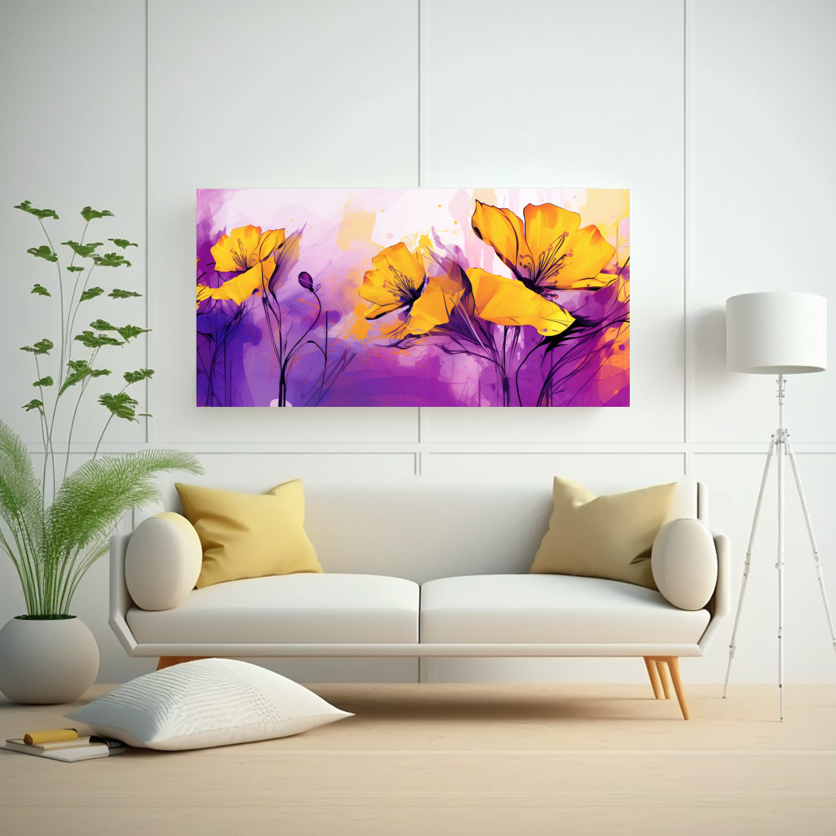 tela-en-bastidor-dise-o-m-gico-amarillo-y-morado-con-atmosfera-neonoir-estilo-decorativo-pinturas-1