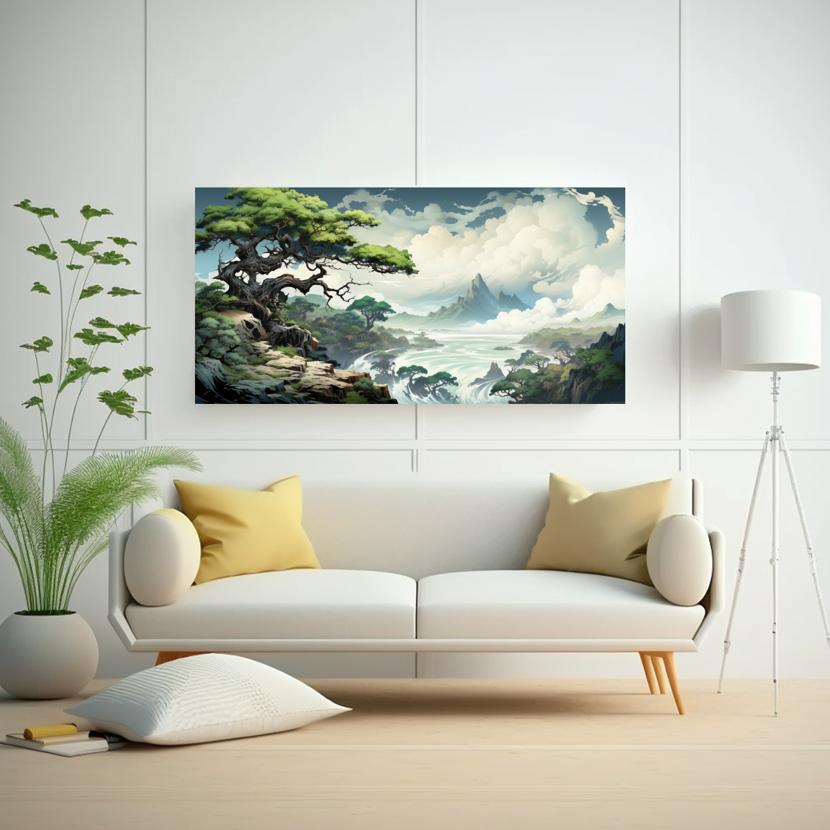 tela-en-bastidor-imagen-simplicidad-rbol-de-enebro-en-colores-blancos-1