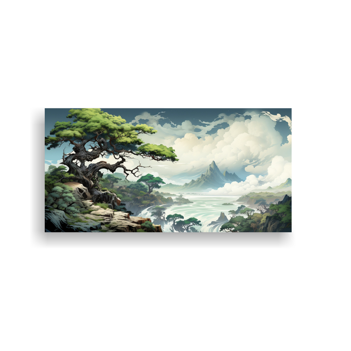 tela-en-bastidor-imagen-simplicidad-rbol-de-enebro-en-colores-blancos