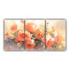 tr-ptico-de-tonos-resistentes-con-flores-en-colores-naranja-y-rosa-en-pintura-sobre-lienzo