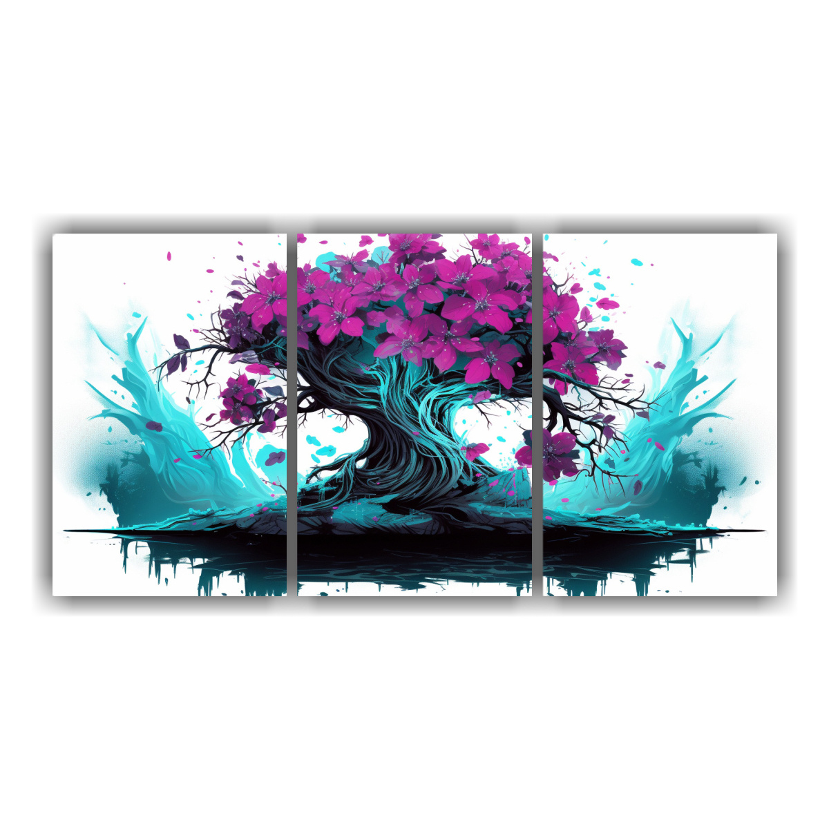 tr-ptico-tela-canvas-nico-colores-fucsia-bons-i-turquesa-y-p-rpura-neonoir