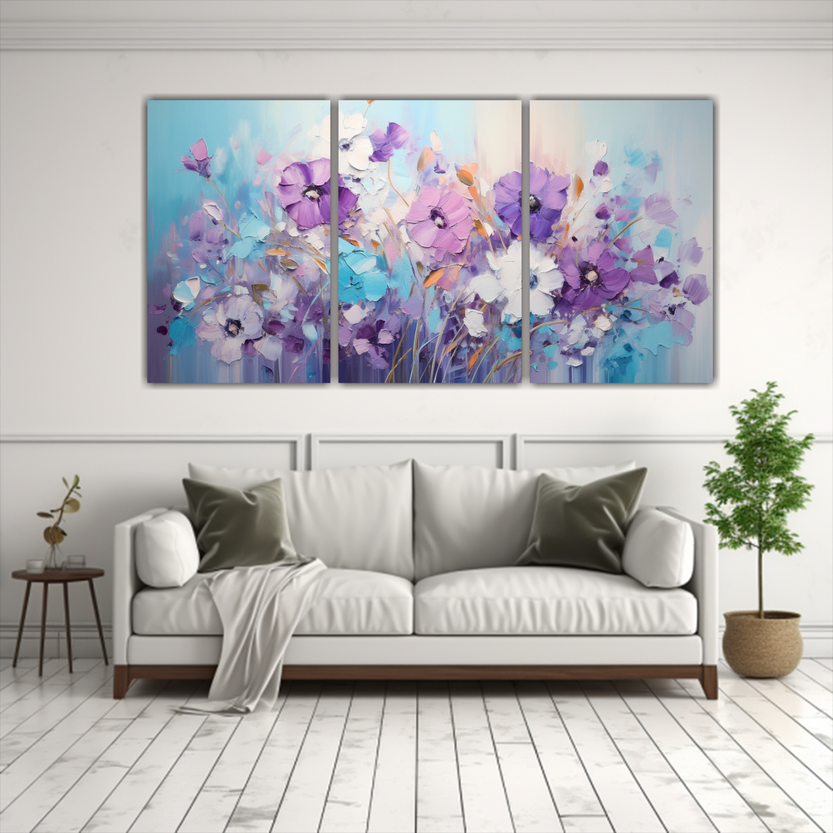 tres-canvas-abstracto-armon-a-morado-y-teal-flores-en-pintura-en-lienzo-1