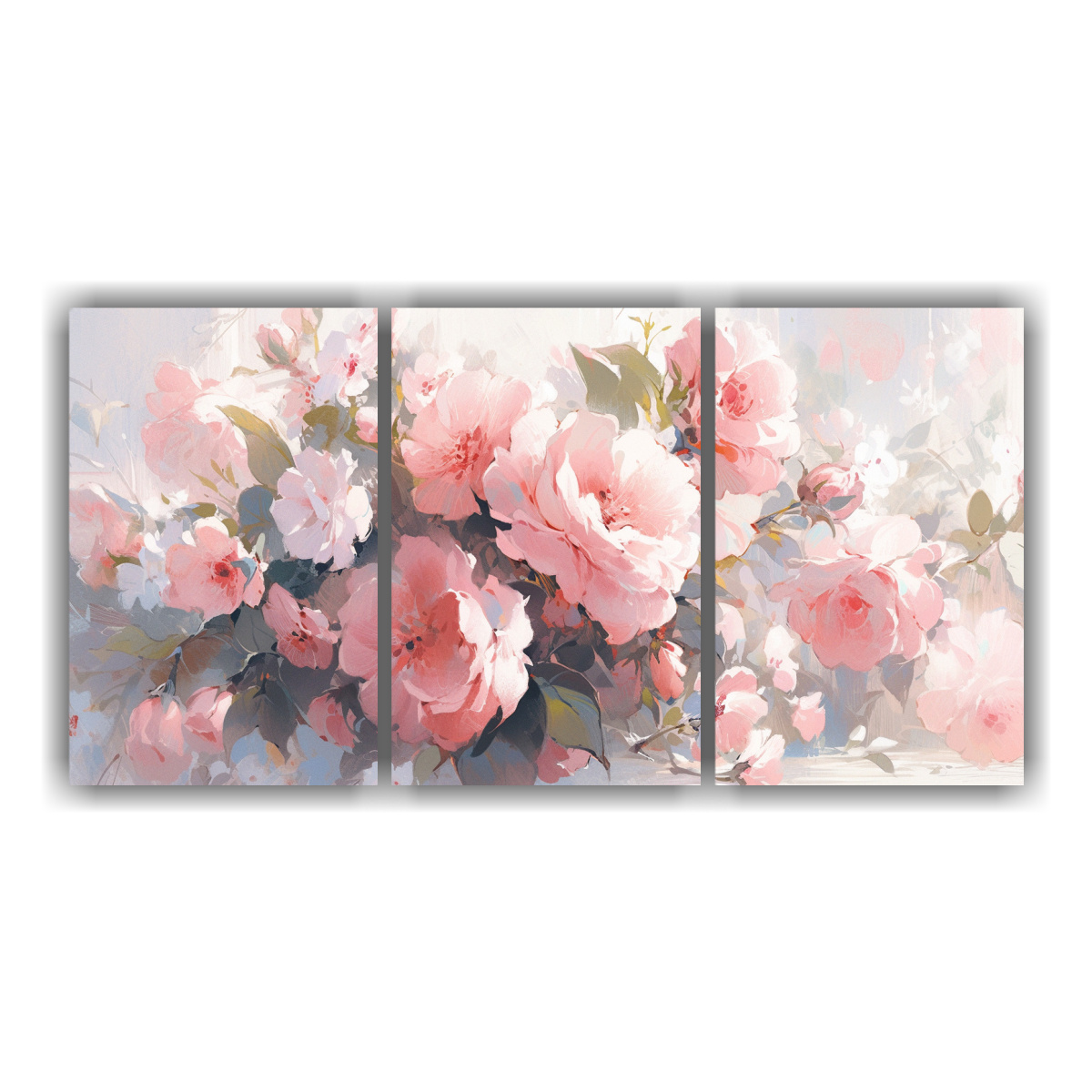 tres-lienzos-creativa-motivo-a-flores-rosadas-en-lienzo-estilo-pintura-decorativa