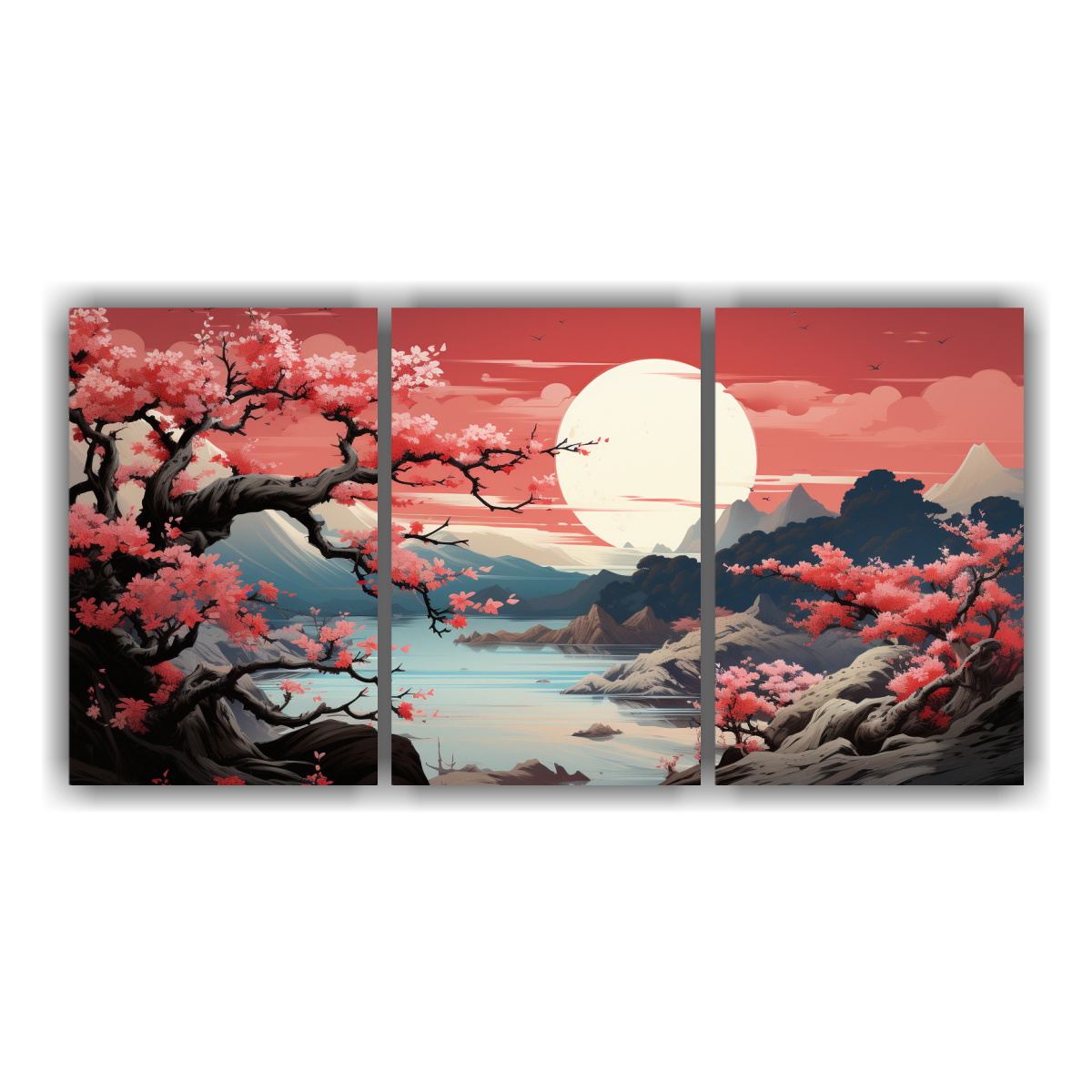 tres-lienzos-de-tela-dibujo-para-oficina-con-rbol-de-manglar-en-colores-sutiles-atmosfera-neonoir-neo-p-pinturas-de-decoraci-n