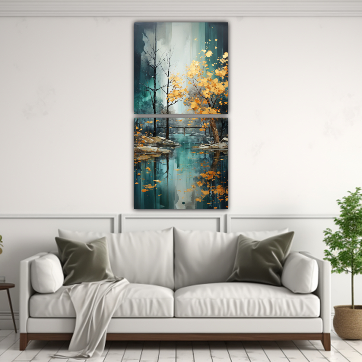 arte-de-pared-impreso-elegancia-rbol-en-plata-y-oro-1