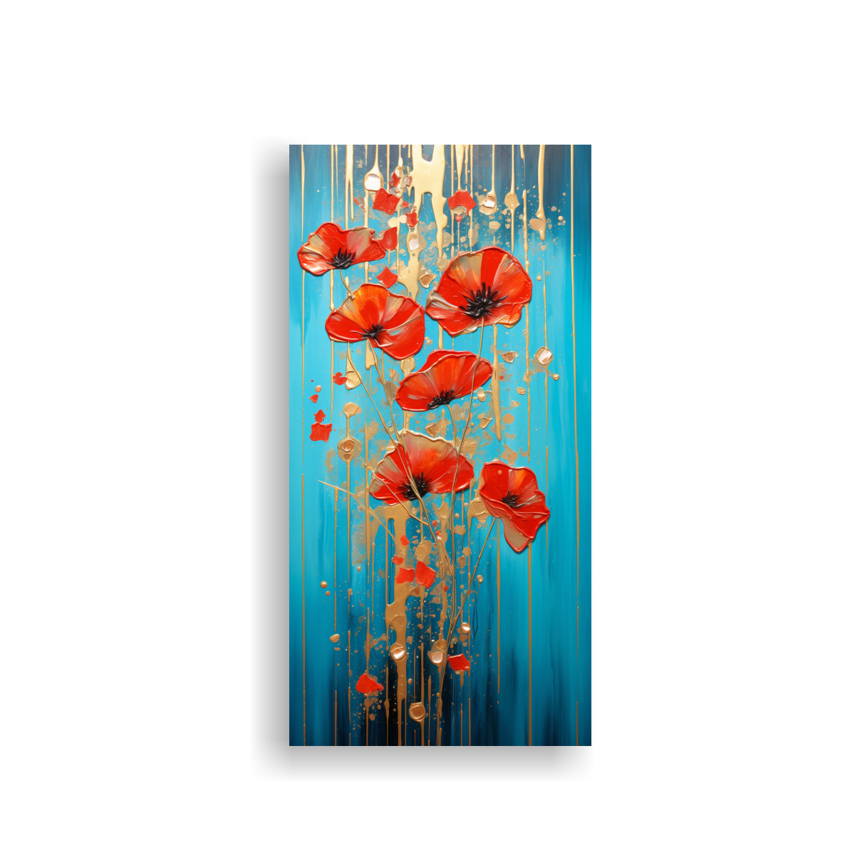 arte-de-pared-rojo-y-dorado-para-cocina-en-el-estilo-de