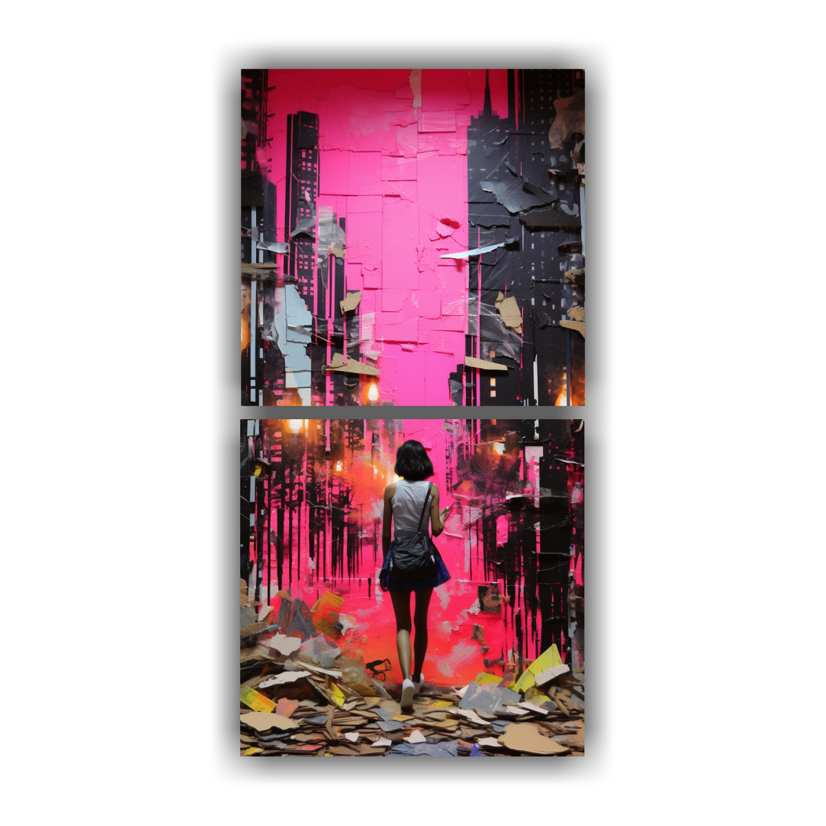 arte-grafico-lienzos-acuarela-collage-art-torn-paper-transformations