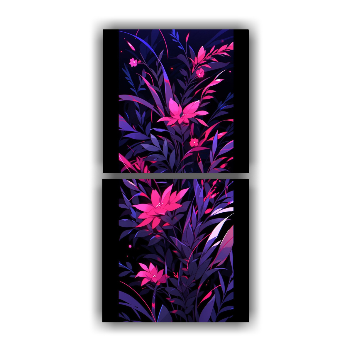 composiciones-c-lidas-en-negro-y-rosa-atmosfera-neonoir-con-estilo-de-pinturas-decorativas