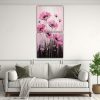 conjunto-2-arte-de-pared-composici-n-brillante-flores-en-lienzo-en-colores-negro-y-rosa-1