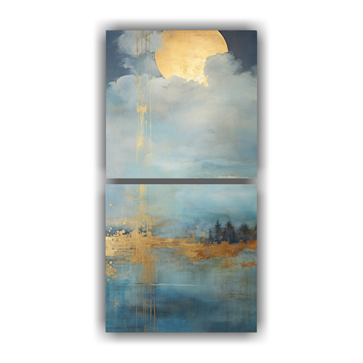 conjunto-2-lienzos-dibujo-street-art-con-acuarela-dorada-y-turquesa-en-pinturas-de-decoraci-n