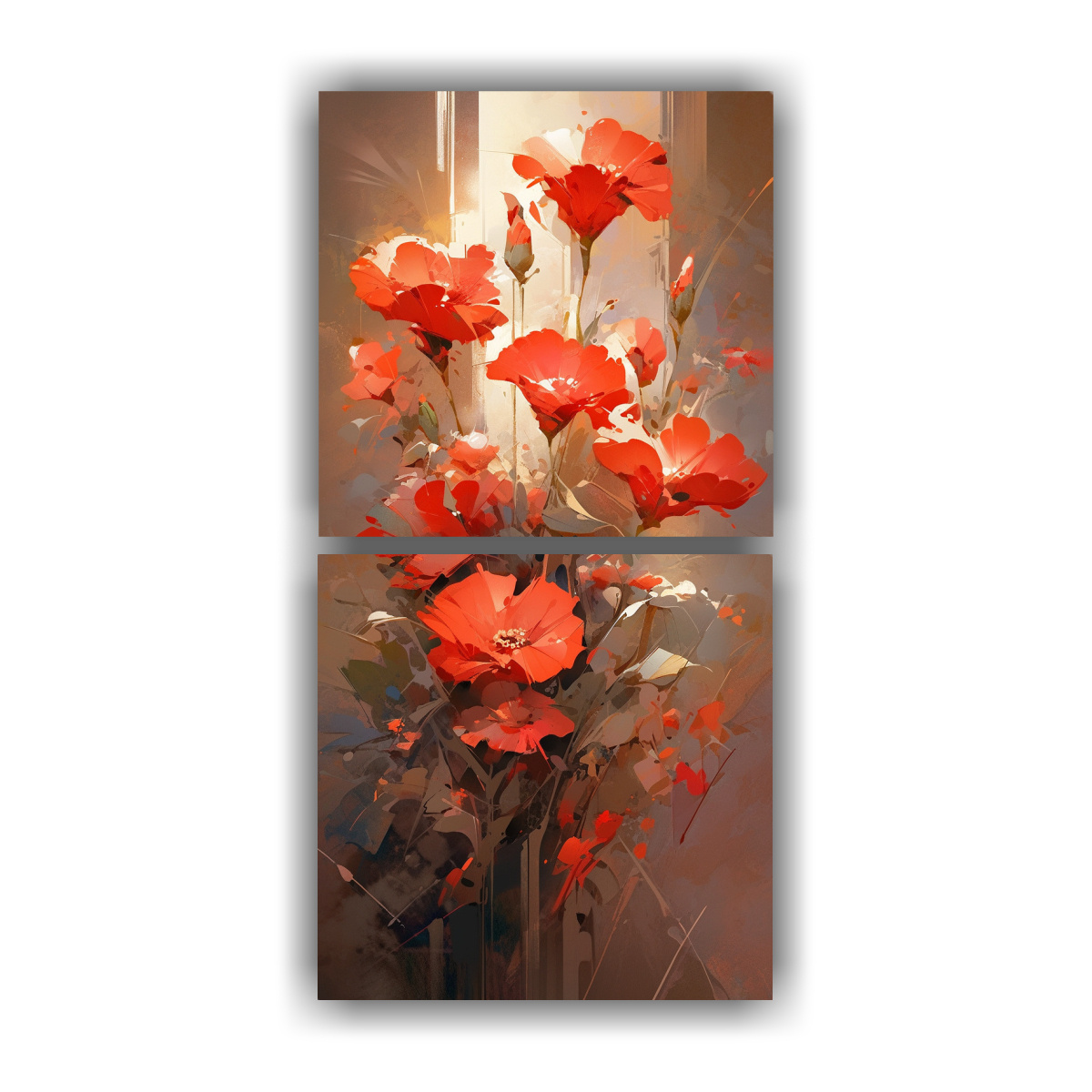 conjunto-2-lienzos-impreso-elegancia-en-rojo-y-dorado-con-flores-pintadas-en-lienzo-en-decoraci-n-de-paredes