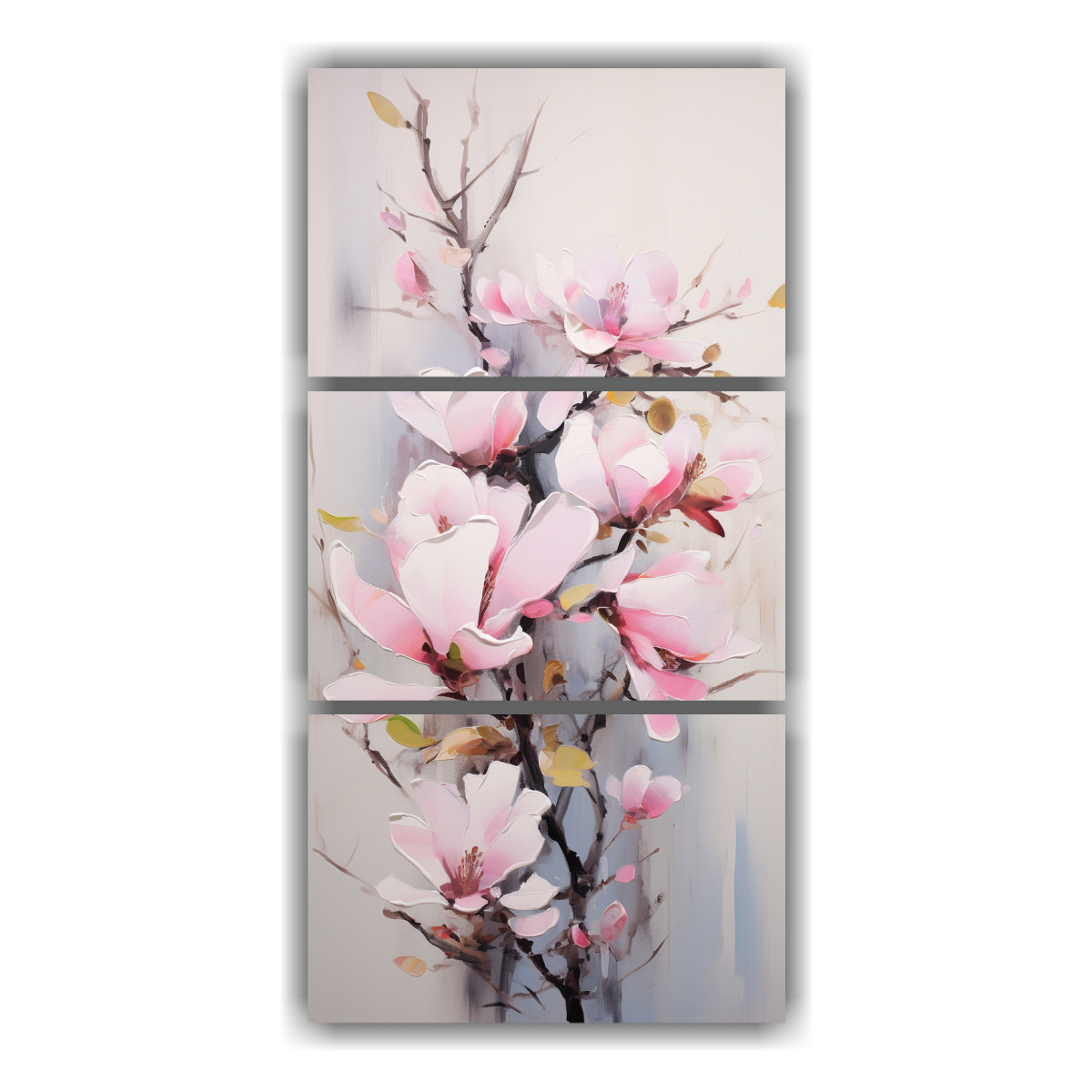 conjunto-3-cuadros-abstractos-en-magnolias-negras-y-rosas