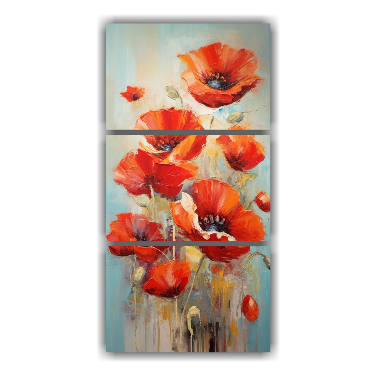 conjunto-3-cuadros-fotograf-a-pintura-amapolas-en-lienzo-decorativo