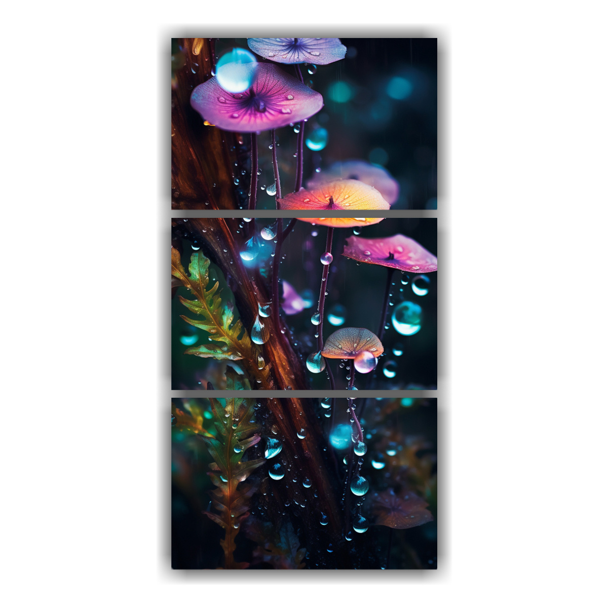 conjunto-3-cuadros-tela-bosque-encantador-despu-s-lluvia