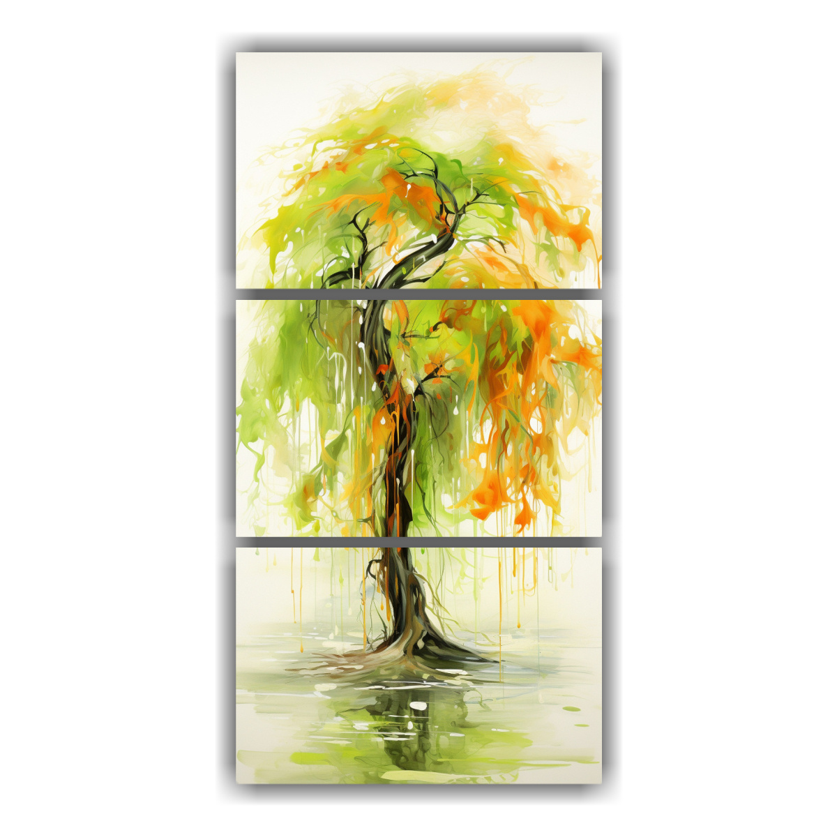 conjunto-3-lienzos-tela-fotograf-a-cocina-verde-y-naranja-abstracto-willow-tree