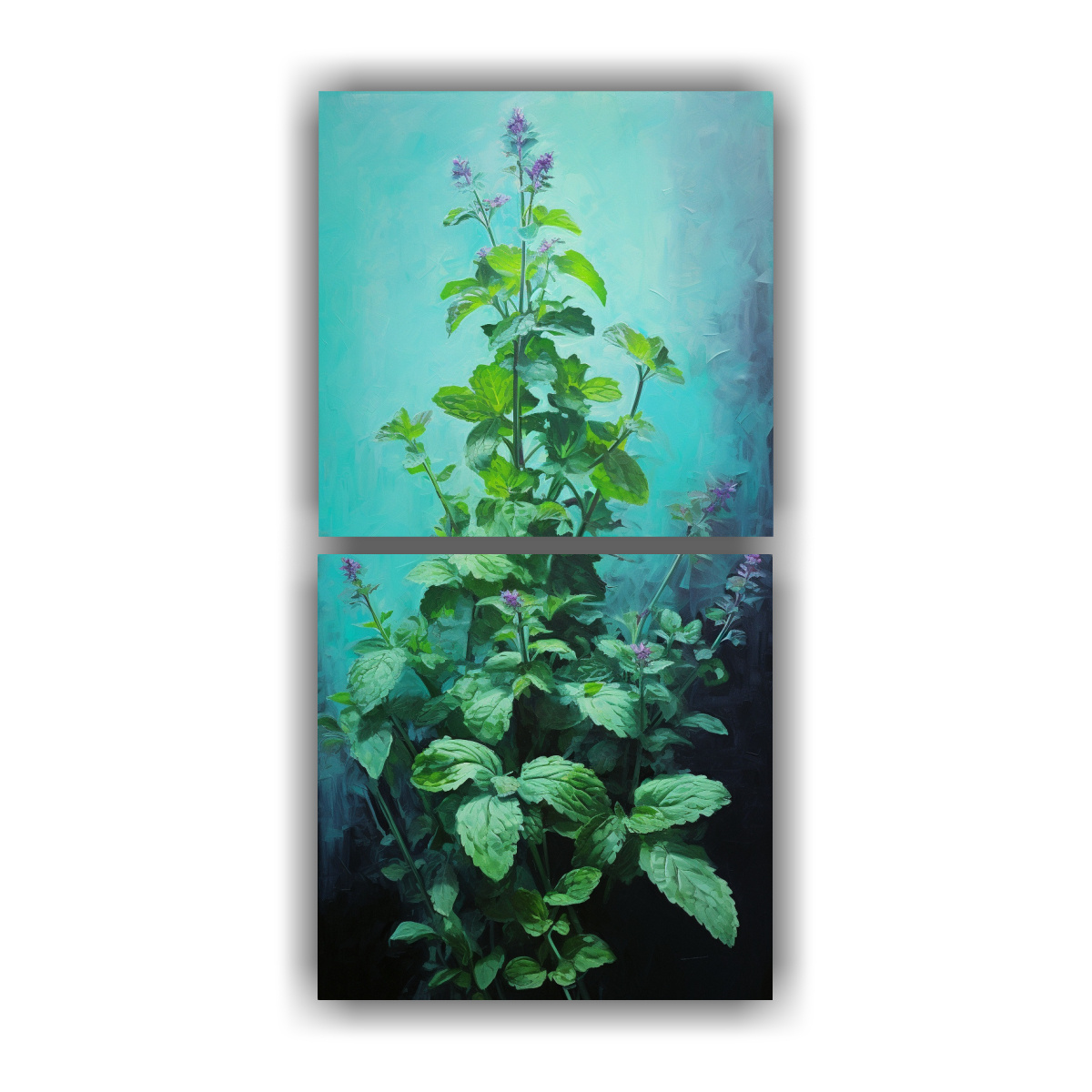 conjunto-de-2-lienzos-abstracto-belleza-natural-hierbas-de-menta-pintura-abstracta-estilo-leo-detallado