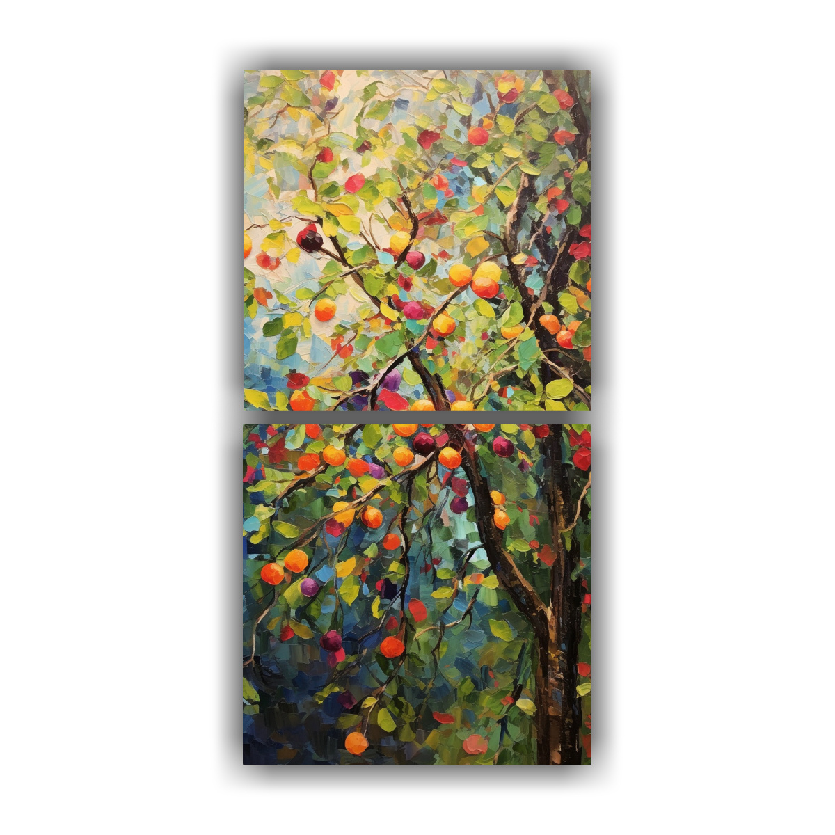 conjunto-de-2-telas-en-bastidor-moderno-arte-gr-fico-pintura-abstracta-de-rboles-frutales-estilo-leo-detallado