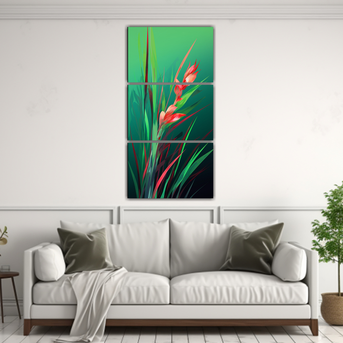 conjunto-de-3-cuadros-modernos-de-espada-as-en-verde-y-rojo-en-ambiente-neonoir-1