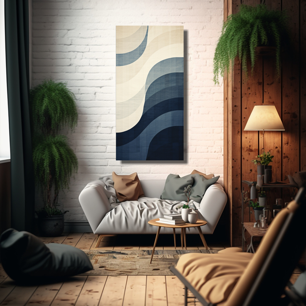 cuadro-abstracto-azul-y-gris-sobre-lienzo-blanco-de-movimiento-intenso-1